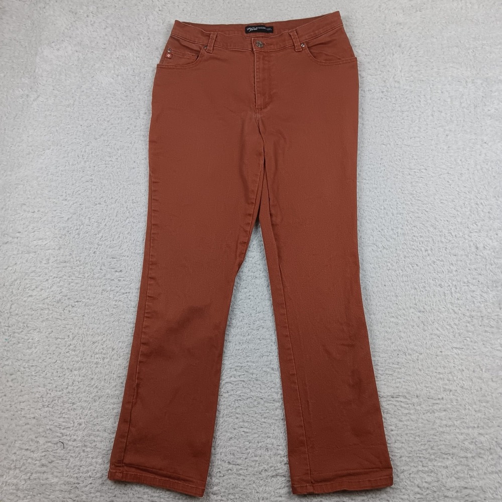 Lee Pant Platinum Label Women 10 Medium Rust Orange Straight OPD-16G-LPLH08263